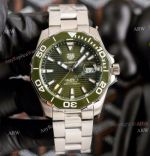 New Tag Heuer Aquaracer Green 43mm Stainless Steel Replica Watches 